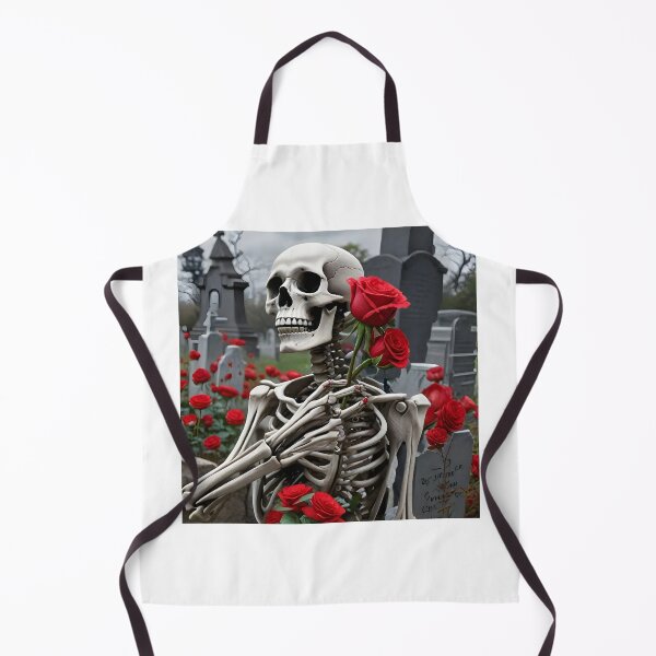 Item preview, Skeleton with Roses in a Graveyard designed and sold by BougieSouthern.