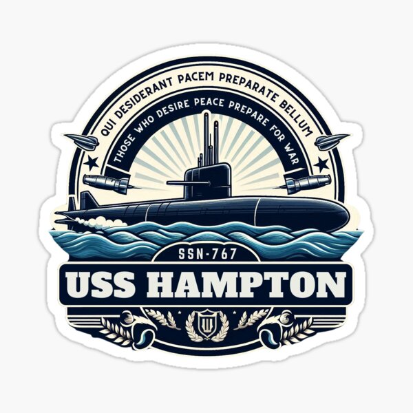 Vista previa del artículo con la obra «Submarino USS Hampton SSN-767», diseñado y vendido por ShipFacedRB.