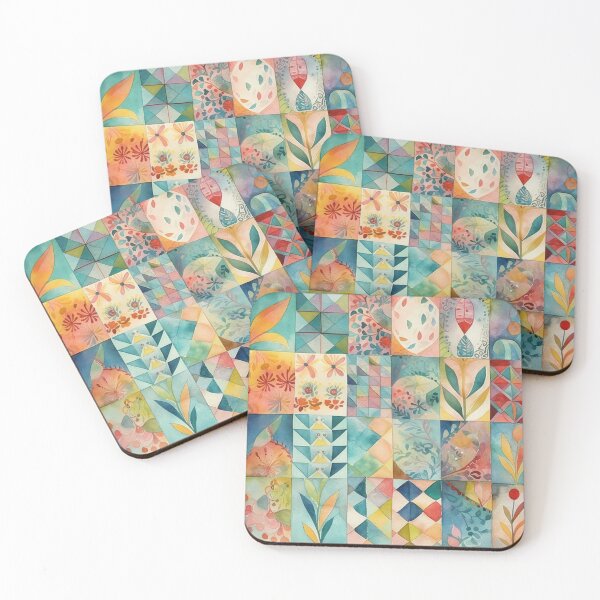 Item preview, Patchwork Abstract Art designed and sold by NeoNebulaArt.