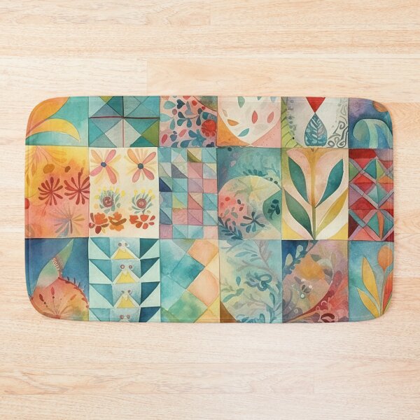 Item preview, Patchwork Abstract Art designed and sold by NeoNebulaArt.