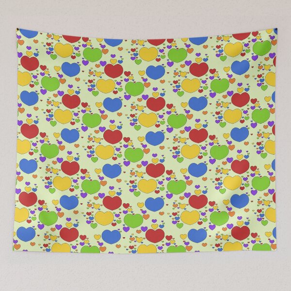 Item preview, Rainbow Hearts designed and sold by SoftGayCryptids.
