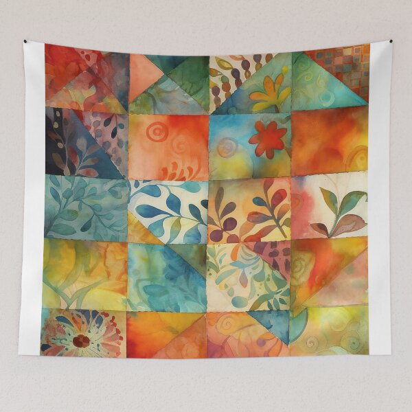 Item preview, Patchwork Abstract Art designed and sold by NeoNebulaArt.