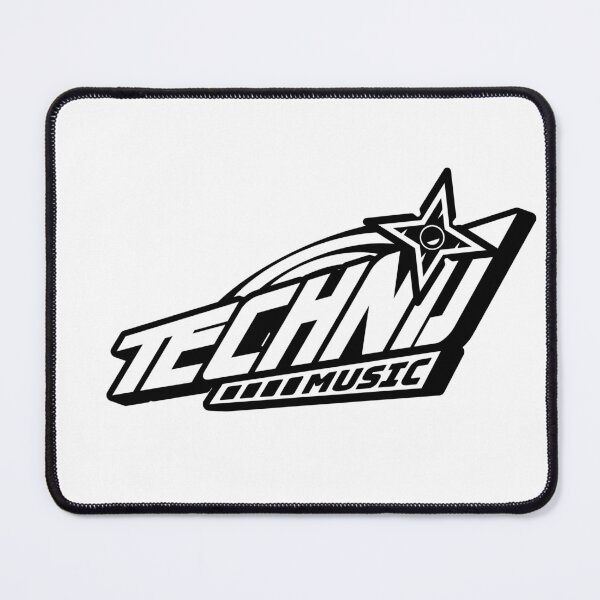 Item preview, TECHNO  - Y2K Slant Tech (black)  designed and sold by Discothreadz.