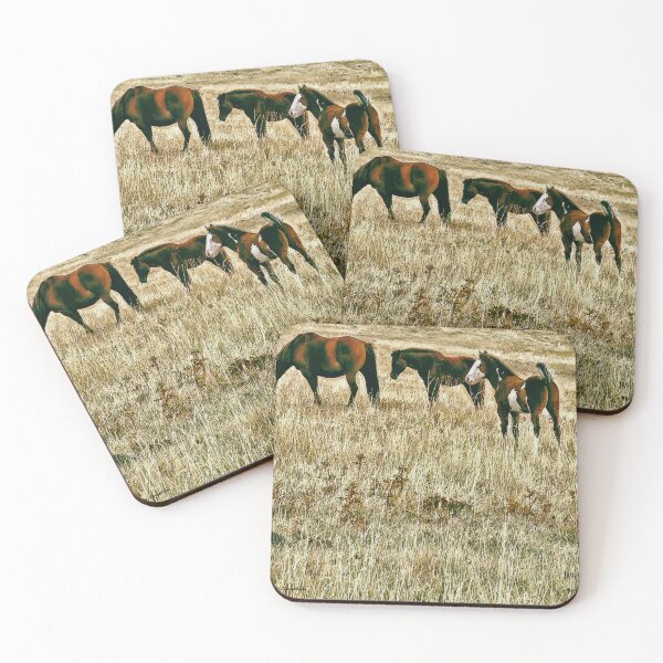 Item preview, High Tailed Filly in Parched Grass with Friends  designed and sold by Vivar Photo.