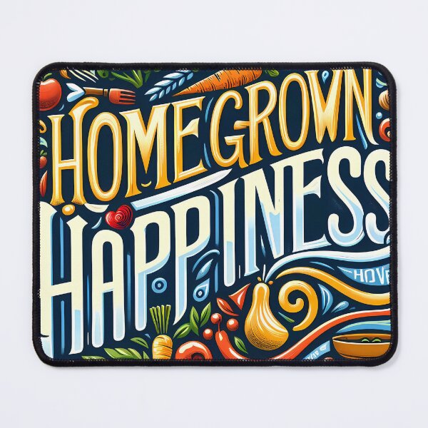 Item preview, Homegrown Happiness, typography designed and sold by maxmaj.