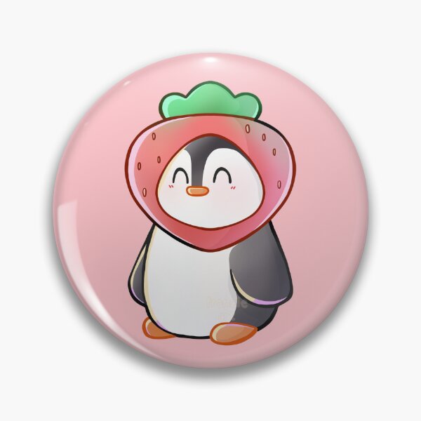 Item preview, Strawberry Fruit Penguin designed and sold by franzieart.