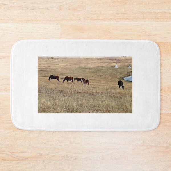 Item preview, Herd on a Hill with High-Tailed Filly & Tipis designed and sold by Vivar Photo.