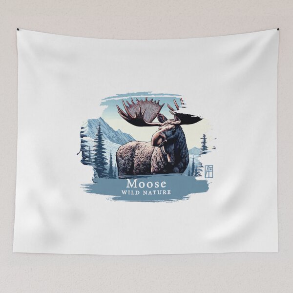 Item preview, Moose- WILD NATURE - MOSE -3 designed and sold by NakanoChikaoco1.