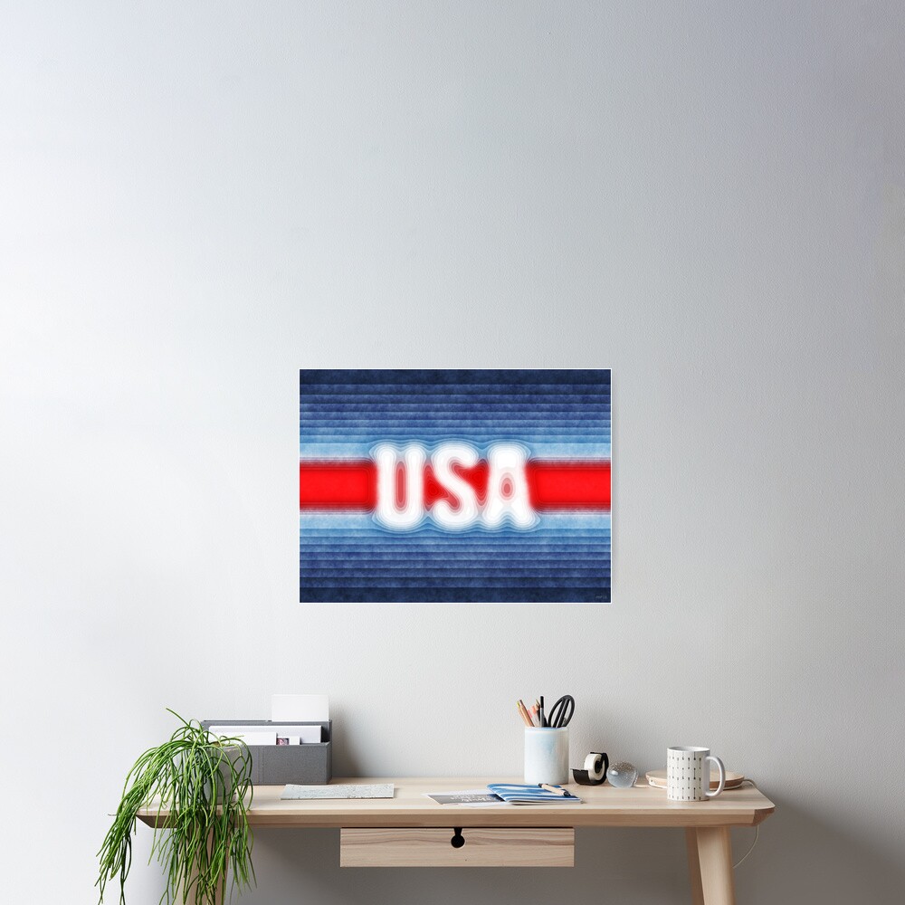 USA Typography Poster