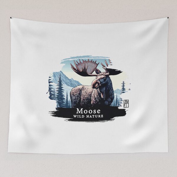 Item preview, Moose- WILD NATURE - MOSE -4 designed and sold by NakanoChikaoco1.