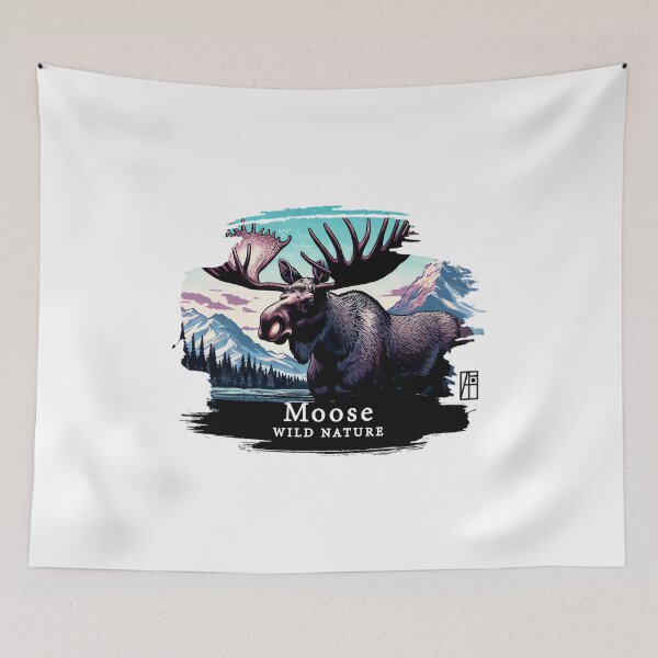 Item preview, Moose- WILD NATURE - MOSE -6 designed and sold by NakanoChikaoco1.