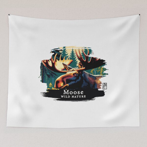 Item preview, Moose- WILD NATURE - MOSE -8 designed and sold by NakanoChikaoco1.