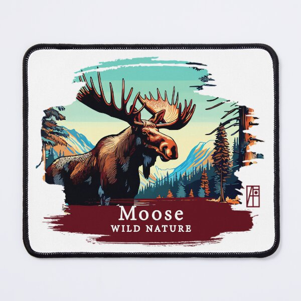 Item preview, Moose- WILD NATURE - MOSE -9 designed and sold by NakanoChikaoco1.