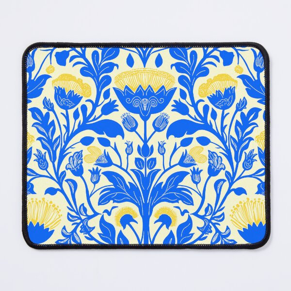 Item preview, Sunny Days Floral Blue and Yellow Pattern designed and sold by MindFulStudios.