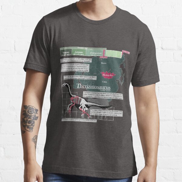 Therizinosaurus Infographic Essential T-Shirt