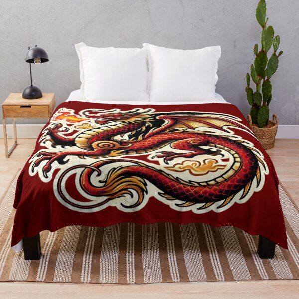 Item preview, Red Dragon Breathing Fire designed and sold by PinUpPizzazz.