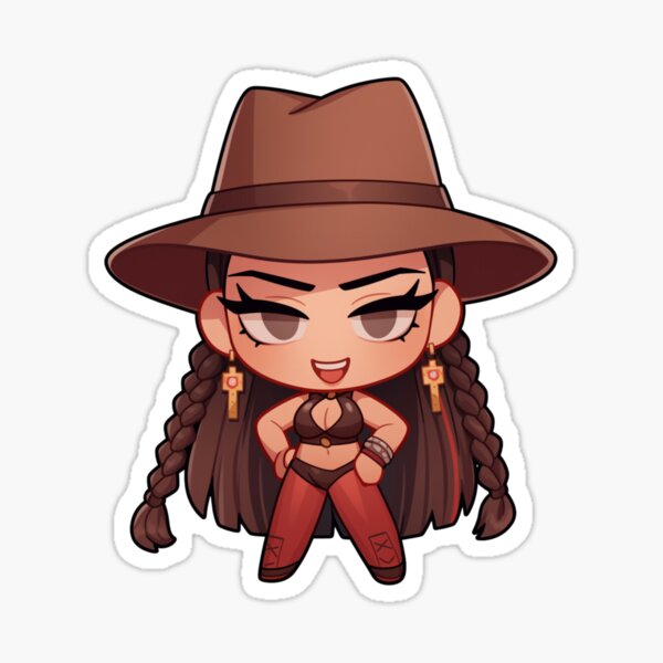 Item preview, Cowboy Girl Chibi designed and sold by Chibi-Waifu-Art.