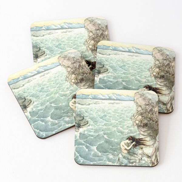 Item preview, Bathing in a Sea Cove - Arthur Rackham designed and sold by forgottenbeauty.