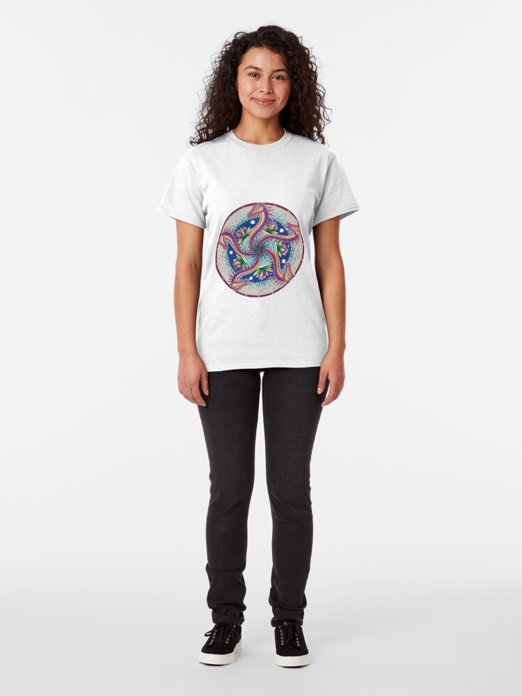 Alternate view of Dragon Dance Mandala Classic T-Shirt