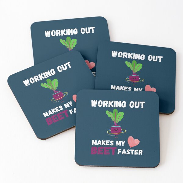 Item preview, Work Out Gym, Beet Pun Funny Cardio , Vegan &amp_ Vegetarian designed and sold by blockdrooks.