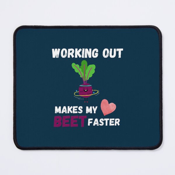 Item preview, Work Out Gym, Beet Pun Funny Cardio , Vegan &amp_ Vegetarian designed and sold by blockdrooks.