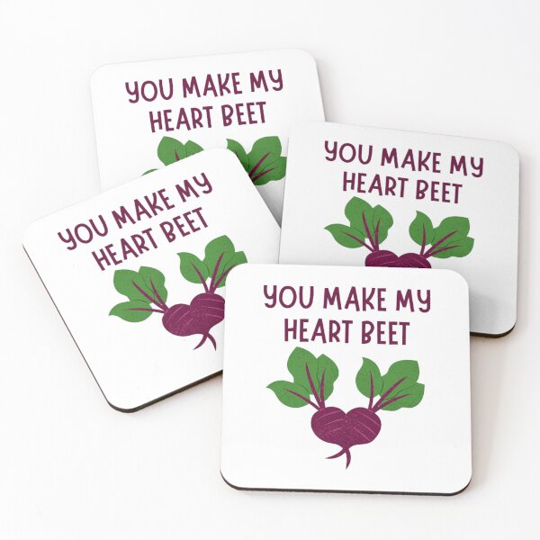 Item preview, You Make My Heart Beet Valentine_s Pun Active  designed and sold by blockdrooks.