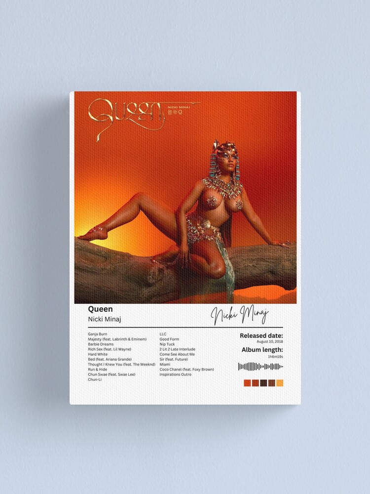 "Nicki Minaj Queen" Canvas Print for Sale by darkskinbender Redbubble