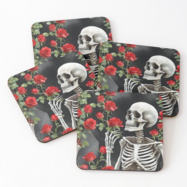 Item preview, Skeleton and Roses designed and sold by BougieSouthern.
