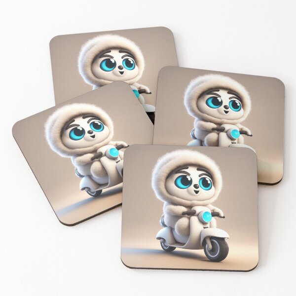Item preview, Cute Mummy Playing Scooter Cartoon Vector Icon Illustration designed and sold by hjian8219.