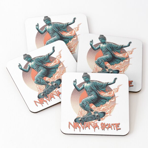 Item preview, Nirvana skate club,Buddha Boi,Skate 4 life,Buddha with skate designed and sold by 1SINGHA.