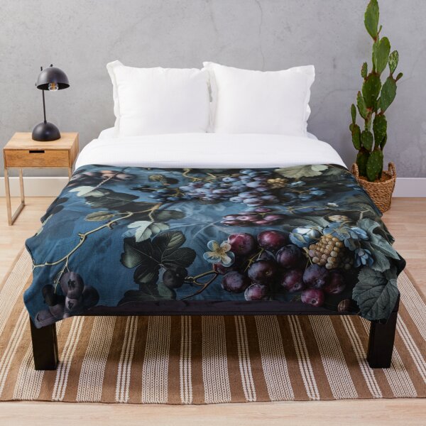 Item preview, Blueberries Moody Wallpaper Fruit designed and sold by gothart.
