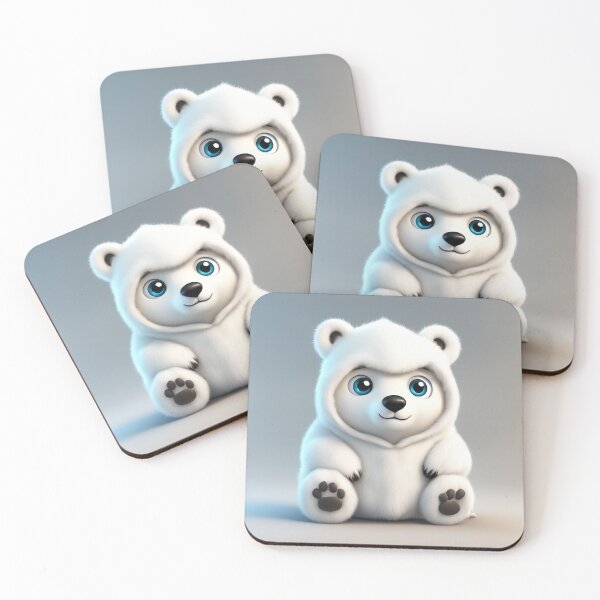 Item preview, Cute Polar Bear Grim Reaper Cartoon Vector Icon Illustration designed and sold by hjian8219.