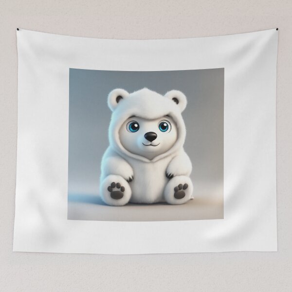 Item preview, Cute Polar Bear Grim Reaper Cartoon Vector Icon Illustration designed and sold by hjian8219.