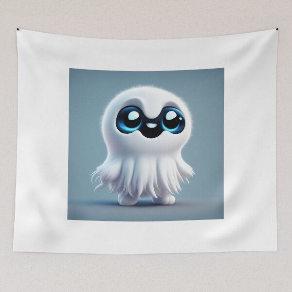 Item preview, Cute Witch Ghost Holding Hand Cartoon Vector Icon Illustration designed and sold by hjian8219.