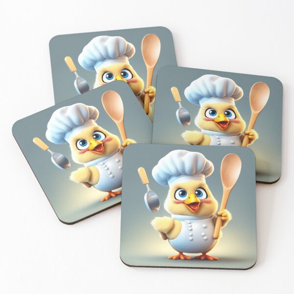 Item preview, Cute Chicken Chef Holding Spatula and Ladle Cartoon Vector Icon Illustration designed and sold by hjian8219.