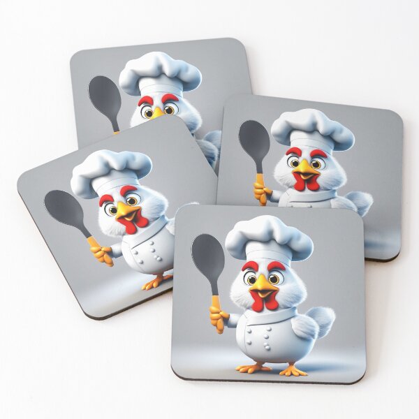 Item preview, Cute Chicken Chef Holding Spatula and Ladle Cartoon Vector Icon Illustration designed and sold by hjian8219.