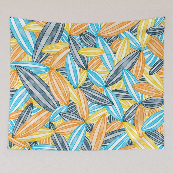 Item preview, AroAce Pride Abstract Zen Flower Petals Orange Yellow Blue designed and sold by JoyfulJen.
