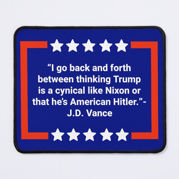 Item preview, J.D Vance quote on Trump designed and sold by Rachel the Artist .