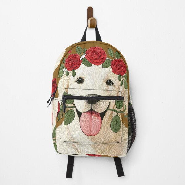 Item preview, Golden Retriever Giving a Red Rose designed and sold by Nanthanon.