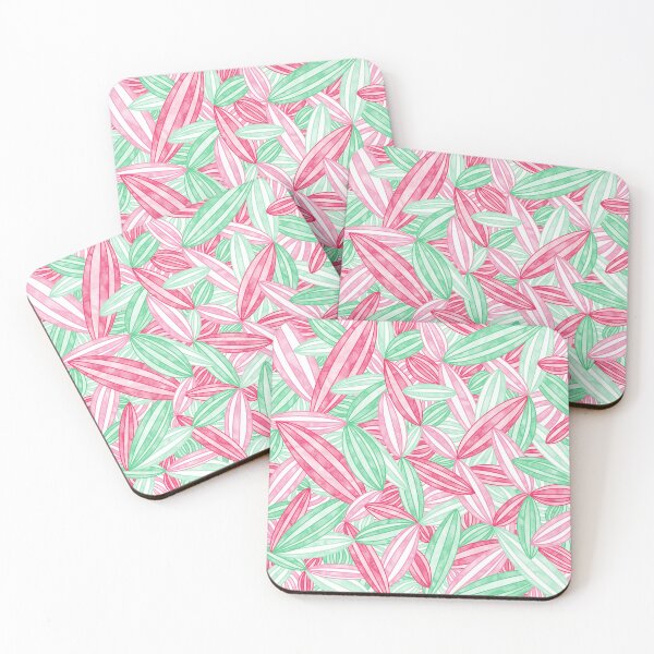 Item preview, Abrosexual Pride Abstract Zen Flower Petals Pink Green designed and sold by JoyfulJen.