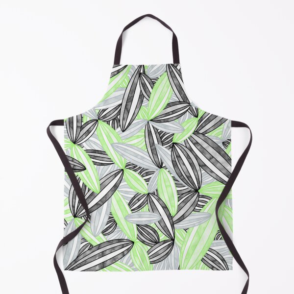 Item preview, Agender Pride Abstract Zen Flower Petals Green Grey Black White designed and sold by JoyfulJen.