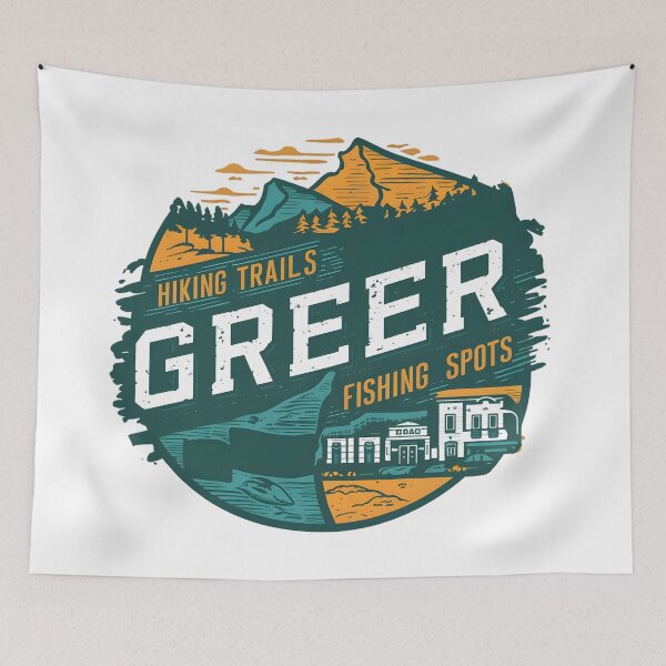 Item preview, Greer Arizona hiking trails, fishing spots designed and sold by mood-draftsman.