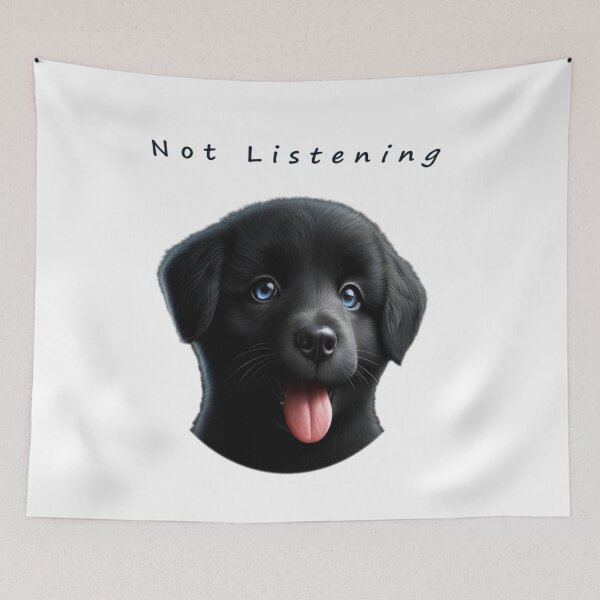 Item preview, Not Listening Puppy  designed and sold by FashionFusionFL.