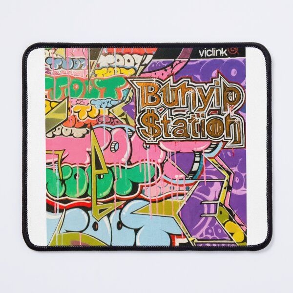 Item preview, Bunyip station vline sign graffitied  designed and sold by beserkonbricks.