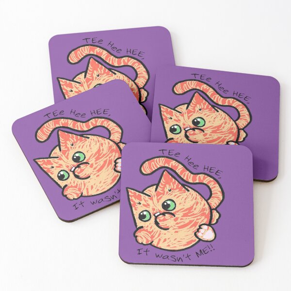Item preview, It Wasn't Me Circle Cat designed and sold by TooCoolUnicorn.