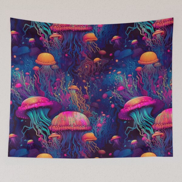 Item preview, Bioluminescent Jellyfish - Fascinating Glow of Nature's Wonders designed and sold by centaurydesigns.