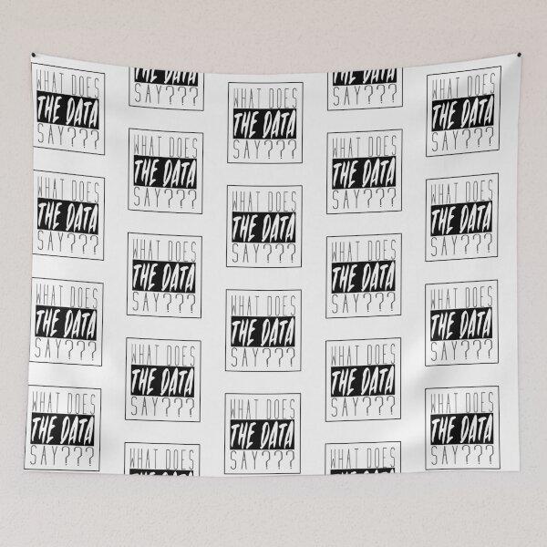 Item preview, What Does the Data Say - Black and White designed and sold by bmcgill1.