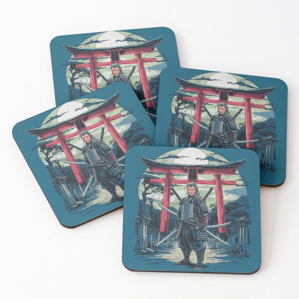Item preview, Samurai against the background of Torii designed and sold by KukerLukii.