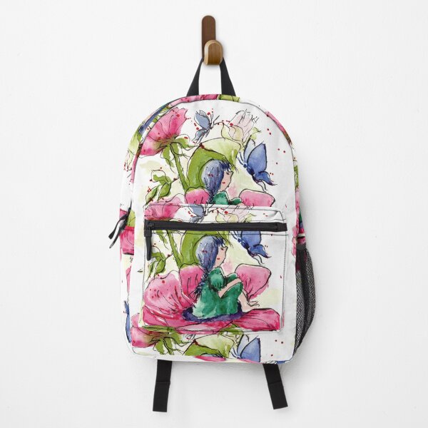 Item preview, Little Girl Butterflies Flowers Be Brave Fantasy designed and sold by Jaana Day.