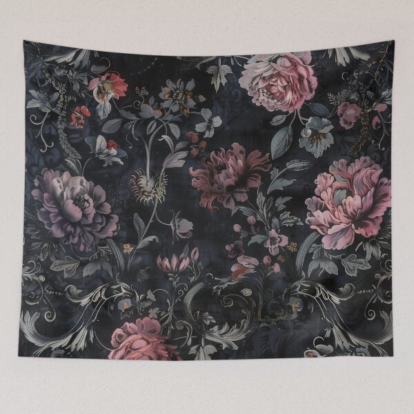Artikelvorschau, Coral Roses Dark Moody Florals entworfen und verkauft von gothart.